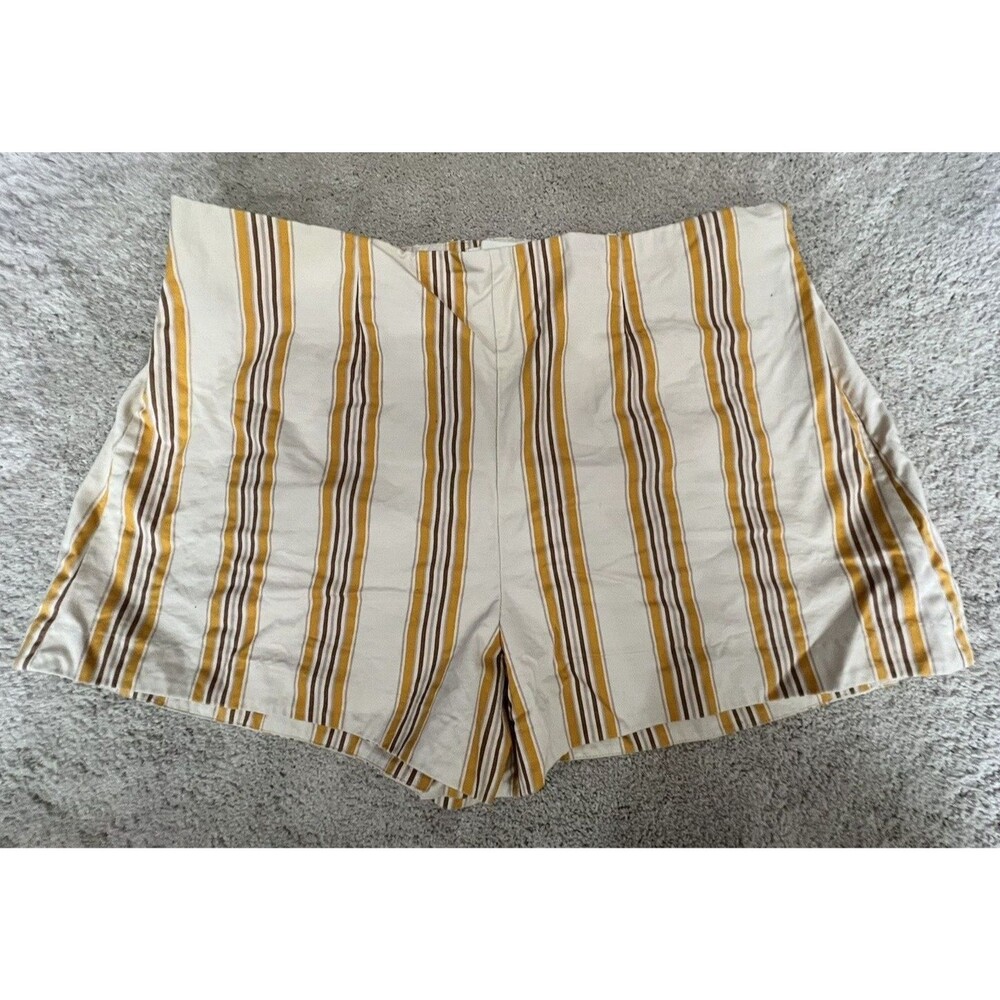 Abercrombie & Fitch Striped Shorts with Side Zipper and 3" Inseam Shorts - XL